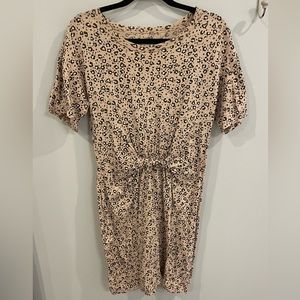 Aerie Leopard Print Tee Dress